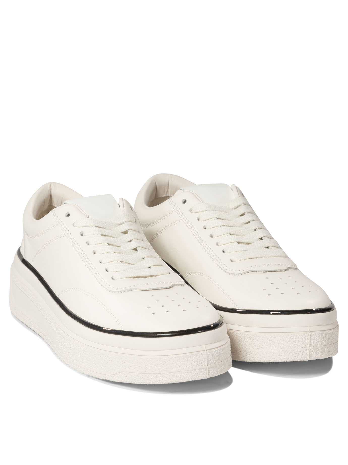 JIL SANDER White Sneakers with contrasting profiles